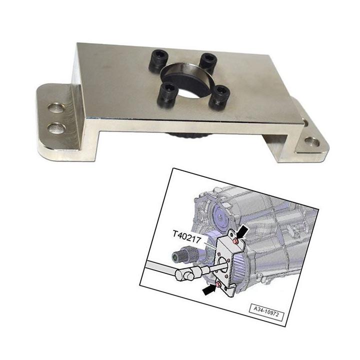 Útil para sujetar el eje lateral de la transmisión DSG de AUDI A4, A5 y Q5