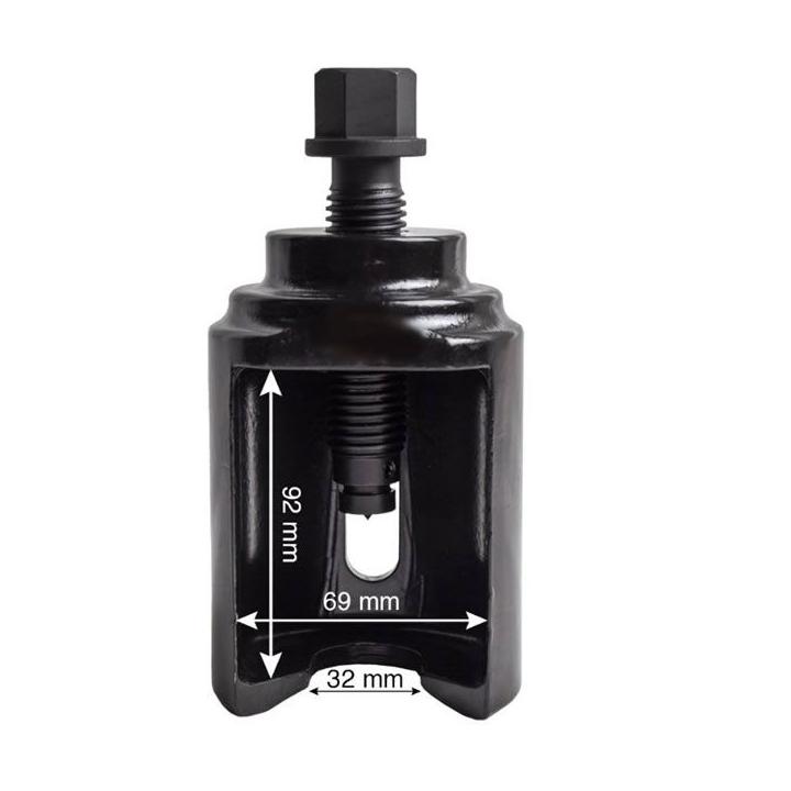 Extractor de rótulas 32 mm con ventana para vehículos comerciales y camiones ligeros