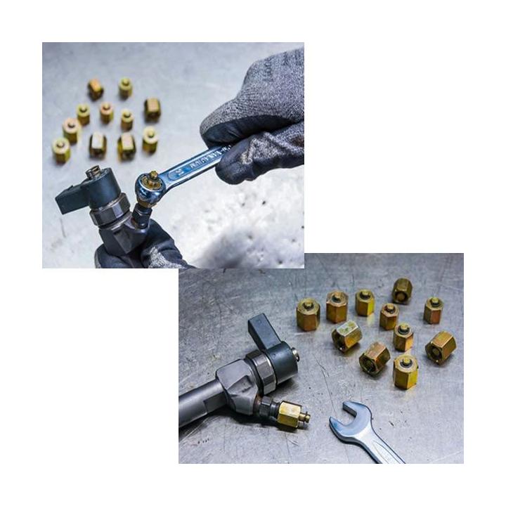 Kit para comprobación de la presión de alta en diesel common rail