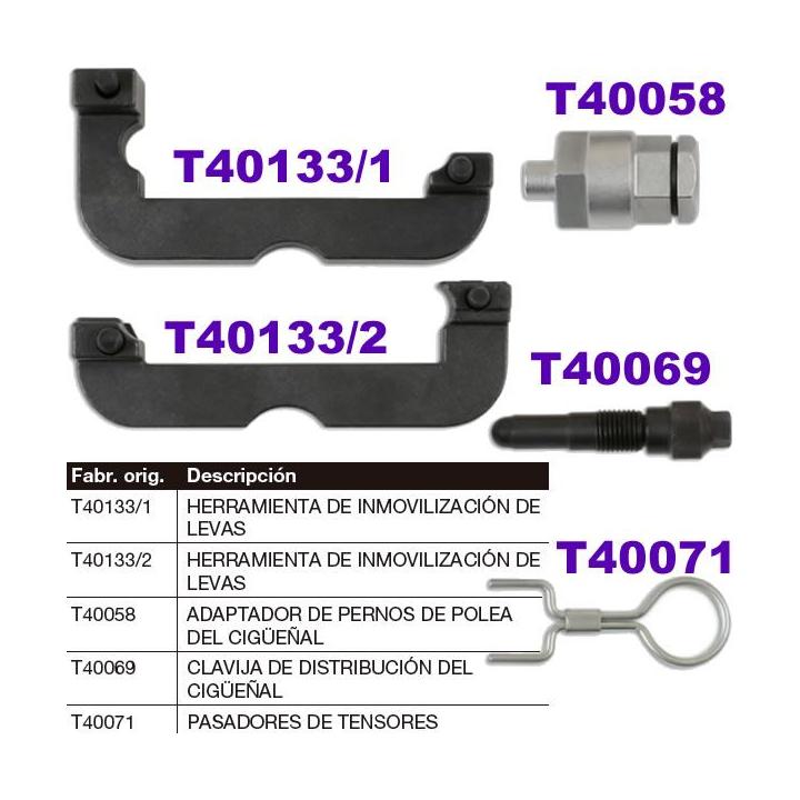 Conjunto de calado VAG, Porsche 2.5 / 2.8 / 3.0 / 3.2 TFSI – FSI de gasolina