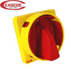 SOLO la carcasa (roja y amarilla) del Interruptor general  para  los elevadores de coches Cascos