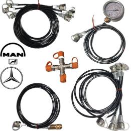 Latiguillos para eje direccional trasero para MAN y Mercedes