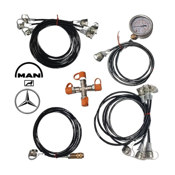 Latiguillos para eje direccional trasero para MAN y Mercedes