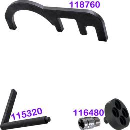 Conjunto reglaje motores BMW y MINI N47 y N47S 1.6, 2.0 y 3.0 diesel  (motores con cadena).