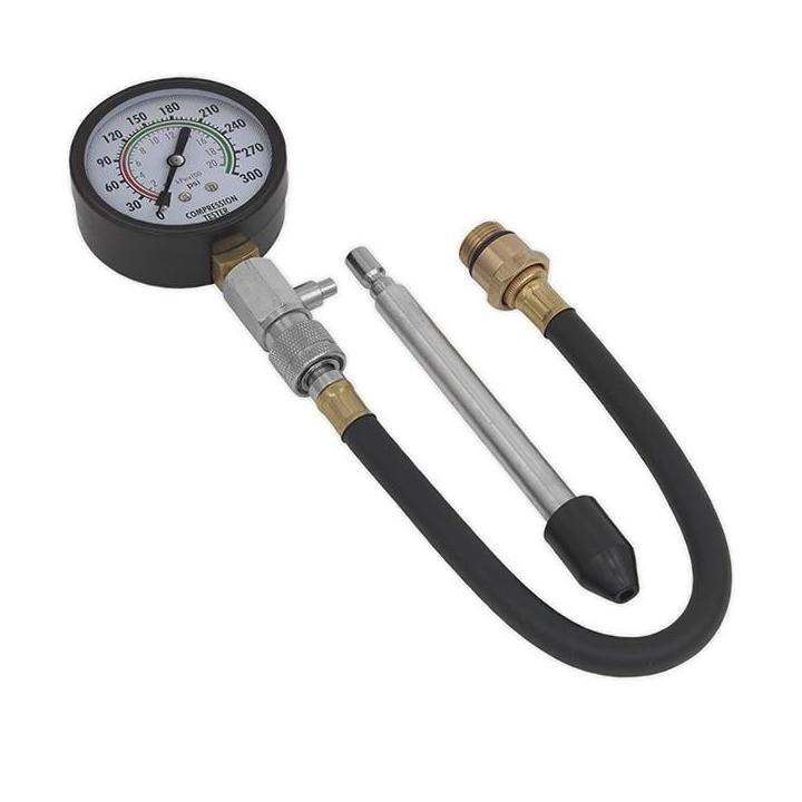 Compresímetro universal para motores de gasolina con manómetro 0-300 psi Leonet Servis