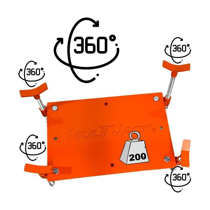 Mukti Jack®. Adaptador de Cargas para Gato de foso. Cajas de Cambio