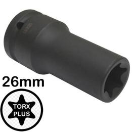 Vaso largo de impacto E-Torx PLUS hembra E26 3/4" para motores SCANIA serie R