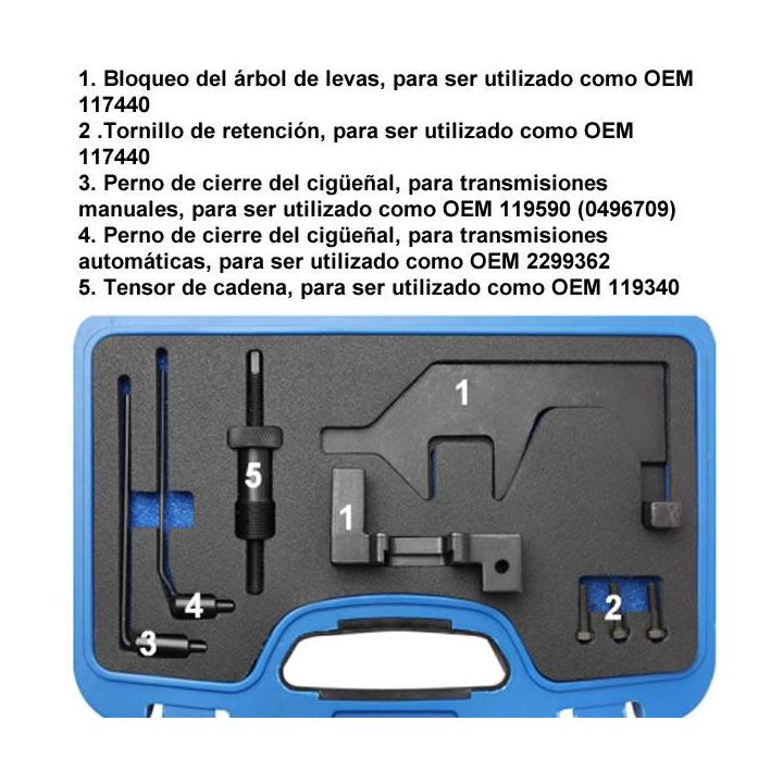 conjunto reglaje sincronizacion motores bmw n13 n18 mini cooper 1-6