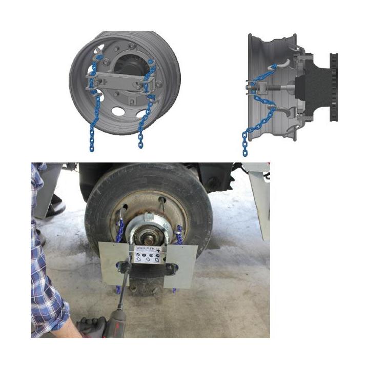 Extractor de universal para ruedas dobles y simples