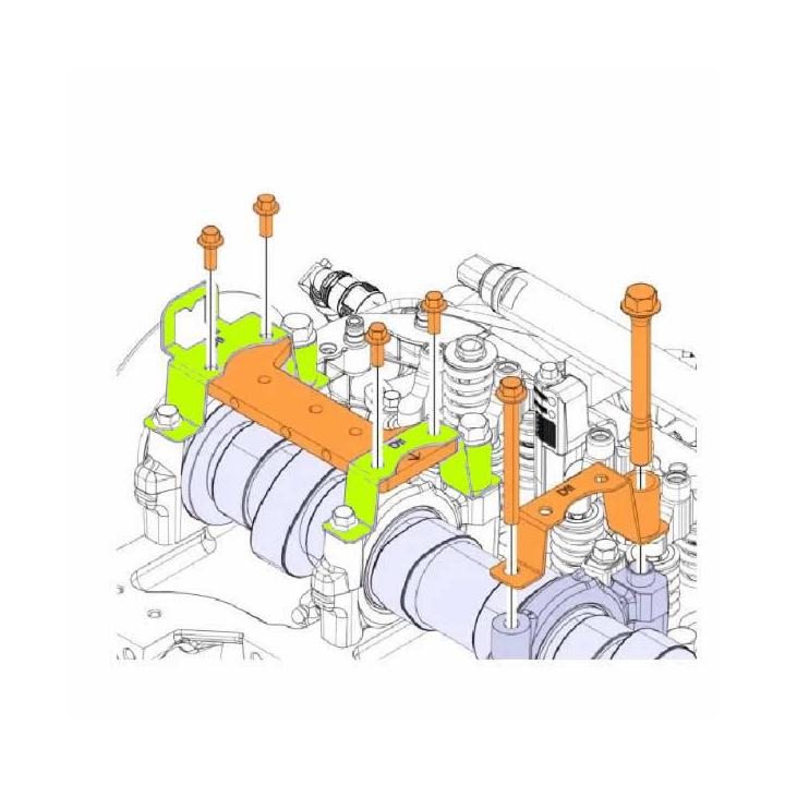 Herramienta para sincronización del árbol de levas – VOLVO / RENAULT – Motores 11L, 13L y 16L