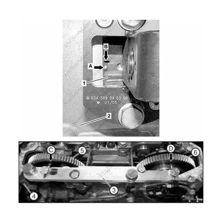 Kit de sincronización del árbol de levas – Mercedes Benz motor 934/936 / Detroit DD5
