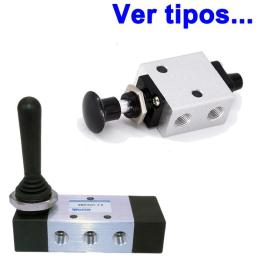 Mando neumático tipo JOYSTICK distribuidor de aire para desmontadoras de neumáticos