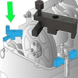 Útil de ajuste centrado tapa distribución motores VOLVO RENAULT 12 litros OEM 9998389 Leonet Servis