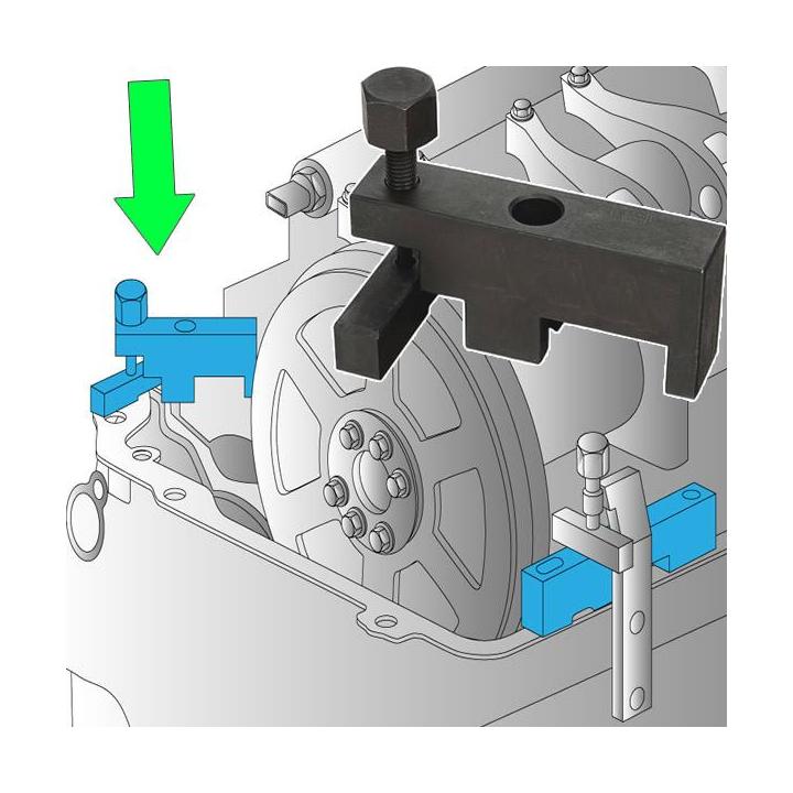 Útil de ajuste centrado tapa distribución motores VOLVO RENAULT 12 litros OEM 9998389 Leonet Servis
