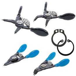 Juego mini alicates circlip internos y externos 80 mm – 4 piezas
