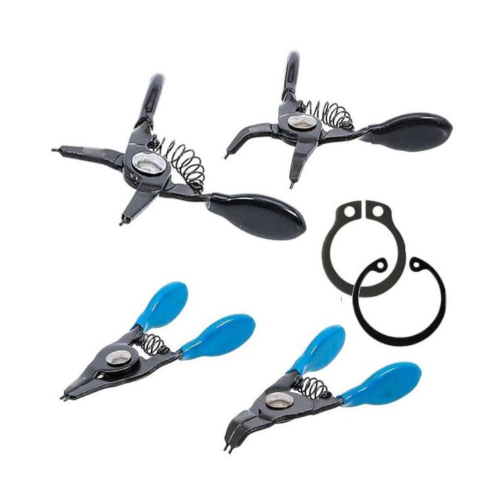 Juego mini alicates circlip internos y externos 80 mm – 4 piezas