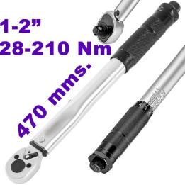 Llave dinamométrica 1/2" de 28-210 Nm
