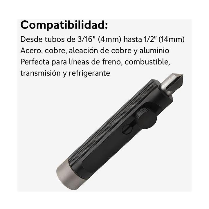 Herramienta para desbarbar tubos de freno