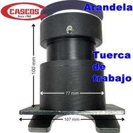 Tuerca de trabajo + arandela para elevador de coches de dos columnas CASCOS