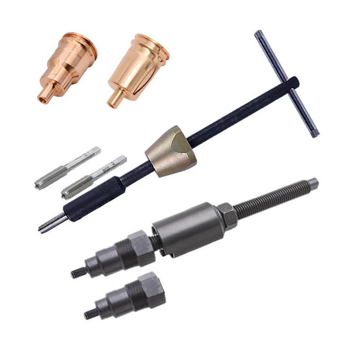 Extractor de camisas de cobre para inyectores Volvo y Renault Euro 5 con machos M8 y M9