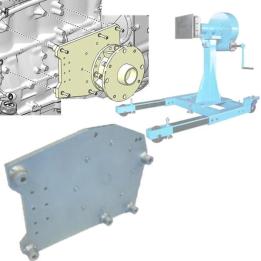 Soporte a medida para reparación de motores de VOLVO RENAULT