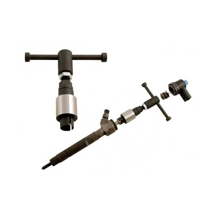 Extractor aguja interna inyectores diésel 3 mordazas Bosch Denso Delphi Siemens