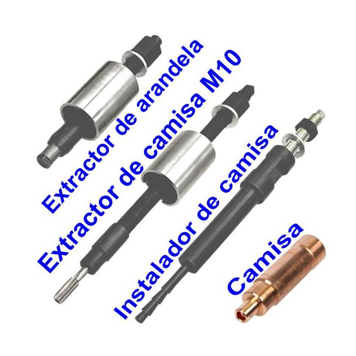 EXTRACTORES de camisa de COBRE para inyector VOLVO/RENAULT de 12 litros