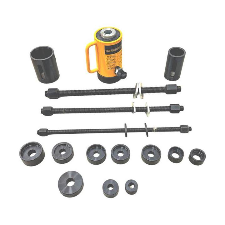 Extractor e instalador universal hidráulico de silent blocks de ballesta