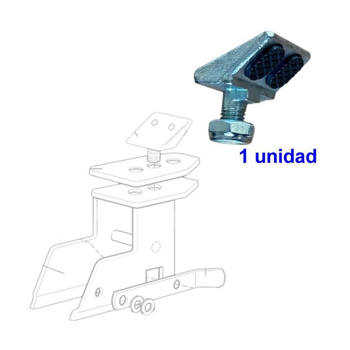 Cubiertas para garras de acero para desmontadoras de moto. 4 unidades