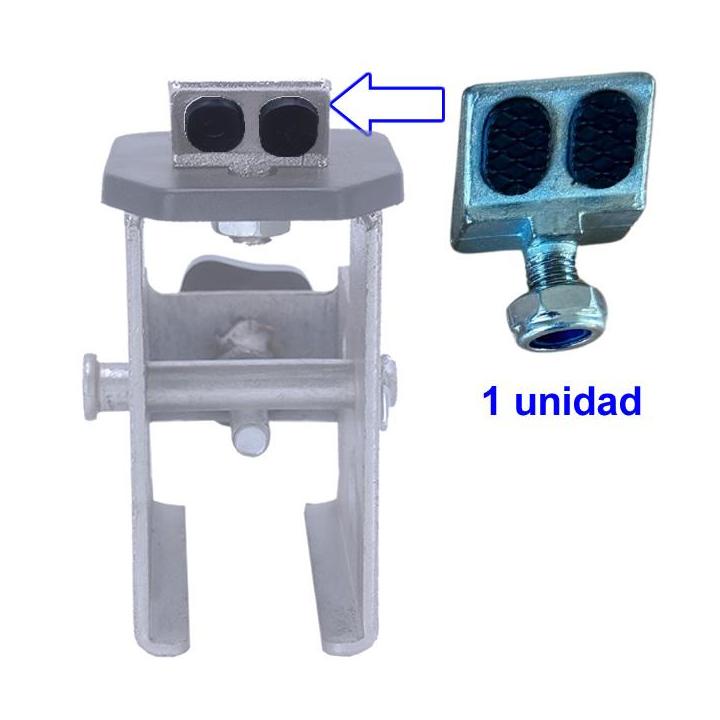 Cubiertas para garras de acero para desmontadoras de moto. 4 unidades