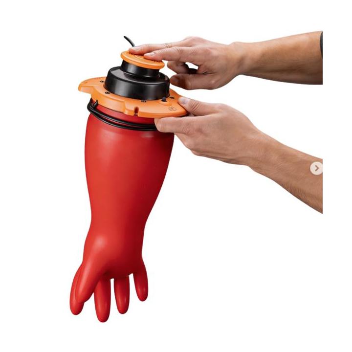 Comprobador neumático para guantes aislantes clase 00 a 4 por inflado e inmersión