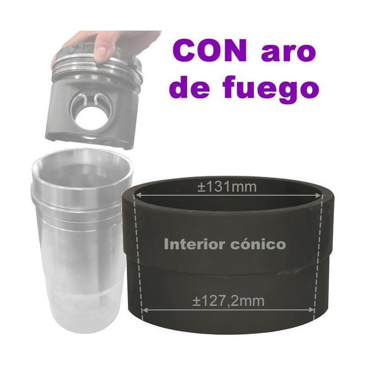 Útil de interior cónico para montaje de pistones SCANIA