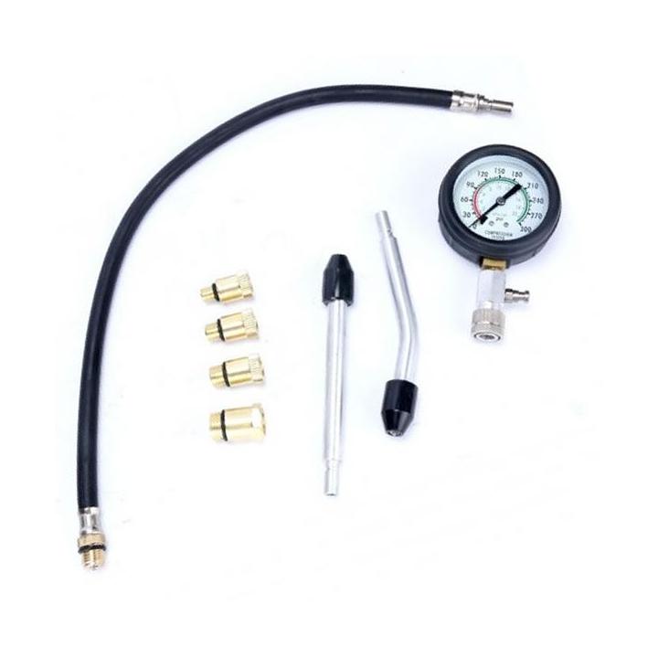 Compresímetro para motores de gasolina con adaptadores 0 a 20 bar