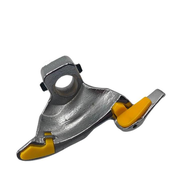 Uña de acero para desmontadora de neumáticos con eje de 30 mm y protecciones plásticas