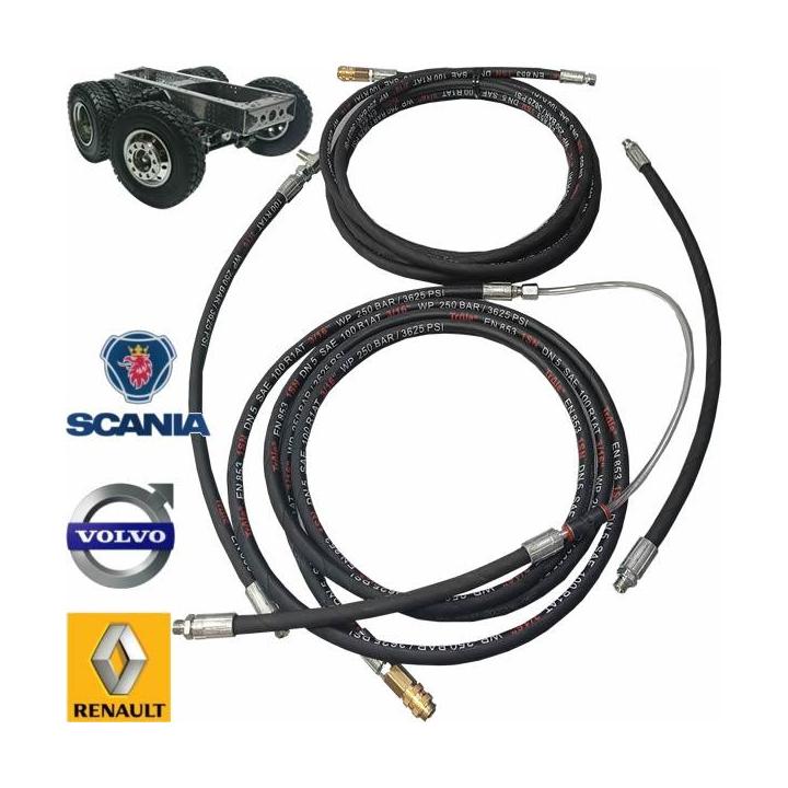Kit latiguillos eje direccional trasero VOLVO SCANIA RENAULT