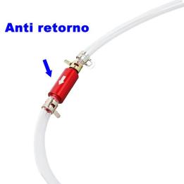 Kit de purga de frenos con válvula antirretorno y manguera flexible