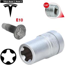 Vaso de perfil especial TORX de 5 caras EPR10 de 1/4" para baterías Tesla,