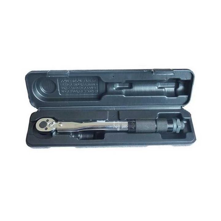 Llave dinamométrica 1/4 pulgadas 2-24 Nm acero cromo vanadio calibrada Leonet Servis