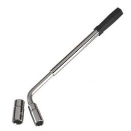 Llave extensible para ruedas con vasos 17 19 21 y 23 mm