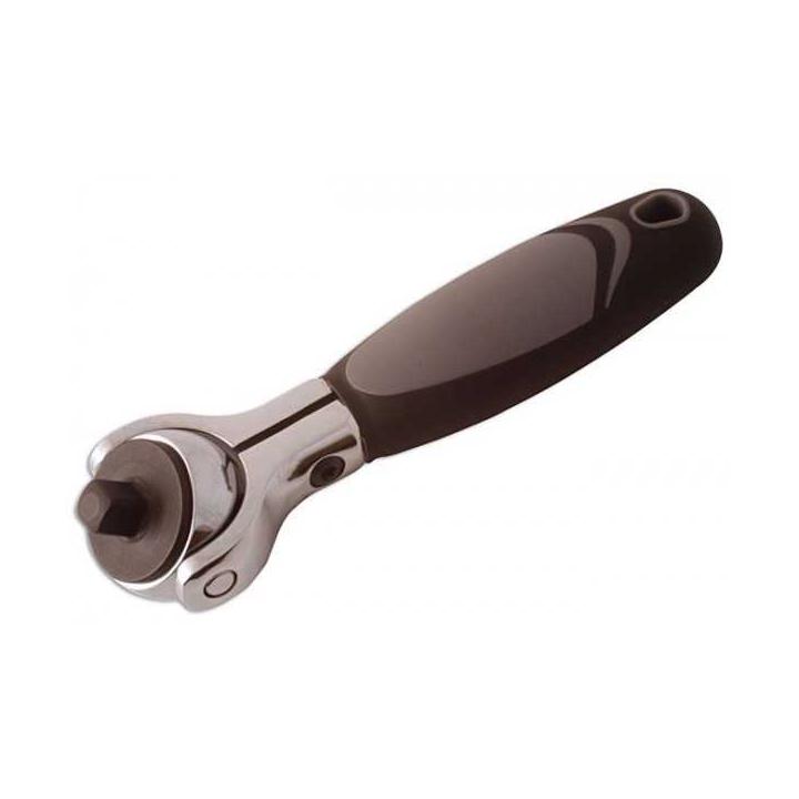 Mini carraca 1/4" con cabeza giratoria	