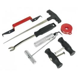 Kit extracción lunas y parabrisas profesional con alambre y útiles completos