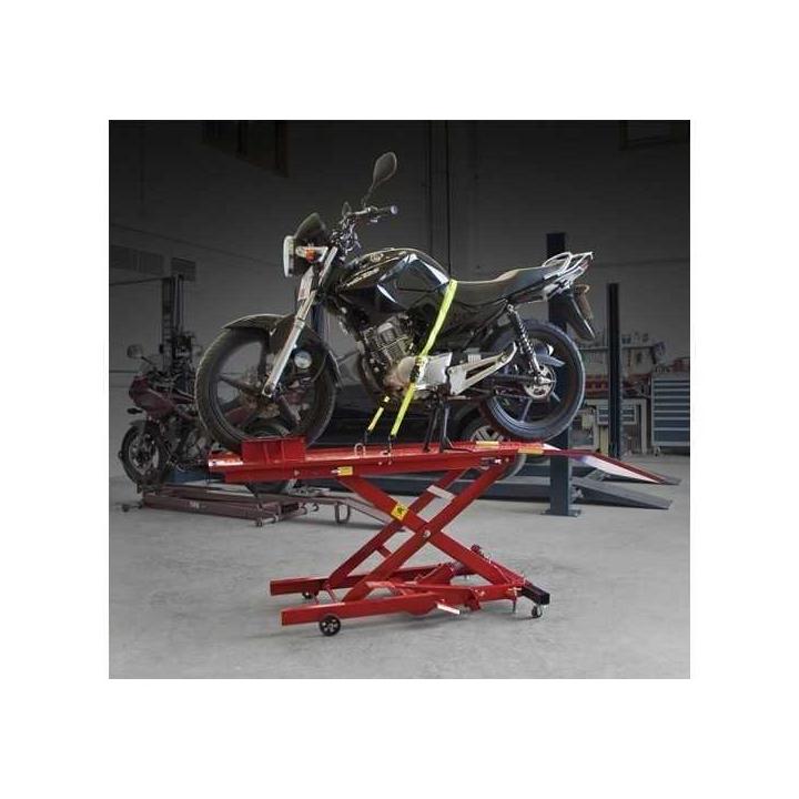 Elevador hidráulico para motos con capacidad de 450 kg, 