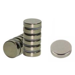 Imán redondo de neodimio 8x2 mm de alta potencia para sondas magnéticas