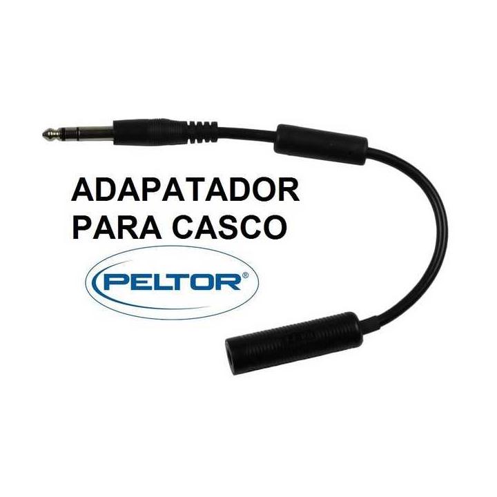 Conecta cascos Peltor con intercom Terratrip PRO o Clubman. Adaptador fiable, compacto y resistente. Audio claro en entornos de 