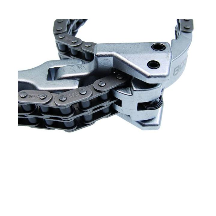 llave cadena filtros aceite, herramienta filtro aceite, llave filtro 60 160mm, cadena 520mm garra, llave doble cadena taller, ma