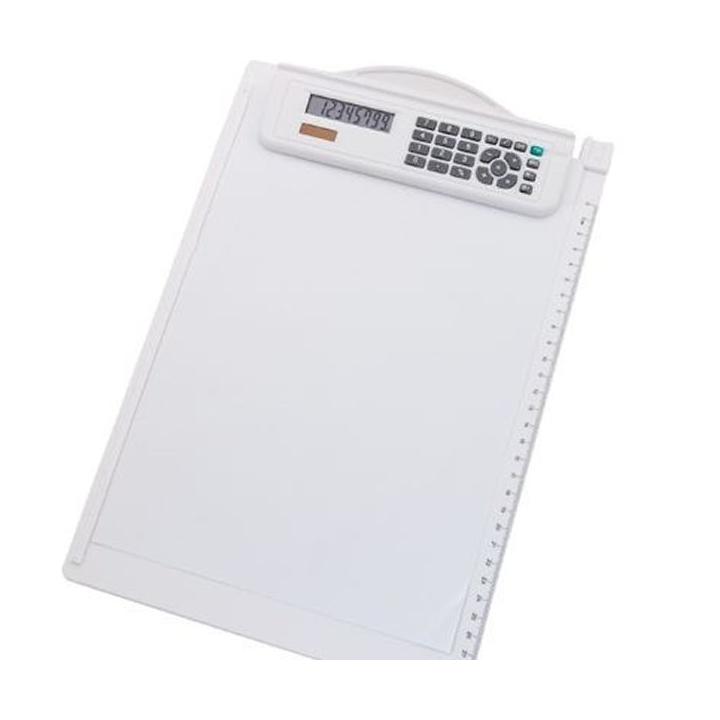 Tablilla de notas de copiloto con calculadora formato a4