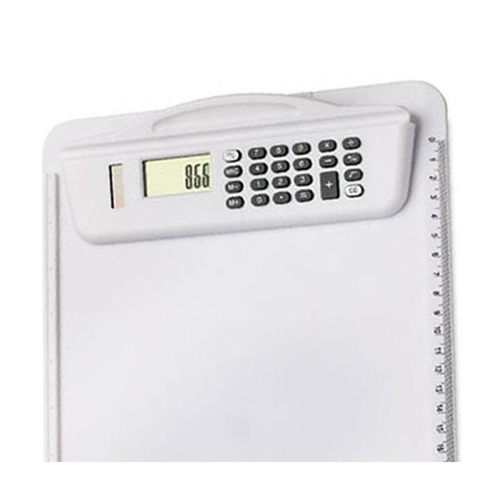 Tablilla de notas de copiloto con calculadora formato a4
