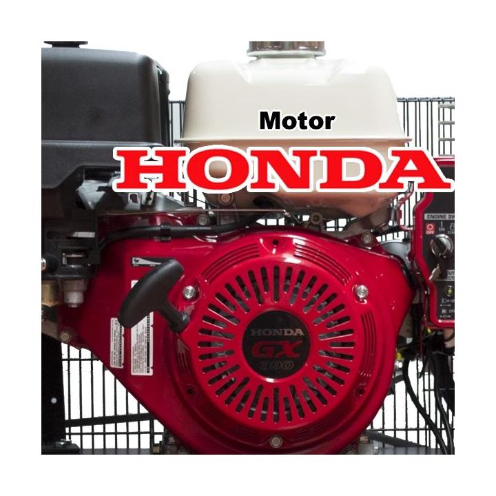 Moto compresor de aire a gasolina EOLO 9 Hp con calderín de 50 litros y motor Honda GX270