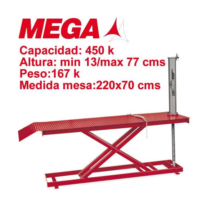 Elevador de motos para 450 Kg.