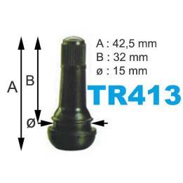 Válvulas TR-413 para neumáticos,  bolsa con 100 uds.